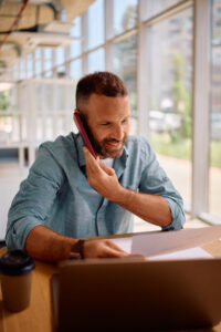 man calling someone on the phone