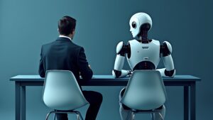 AI working next to a human. 